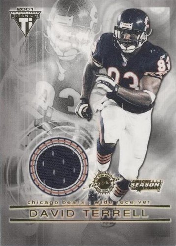 2001 Pacific Private Stock Titanium Postseason David Terrell #24