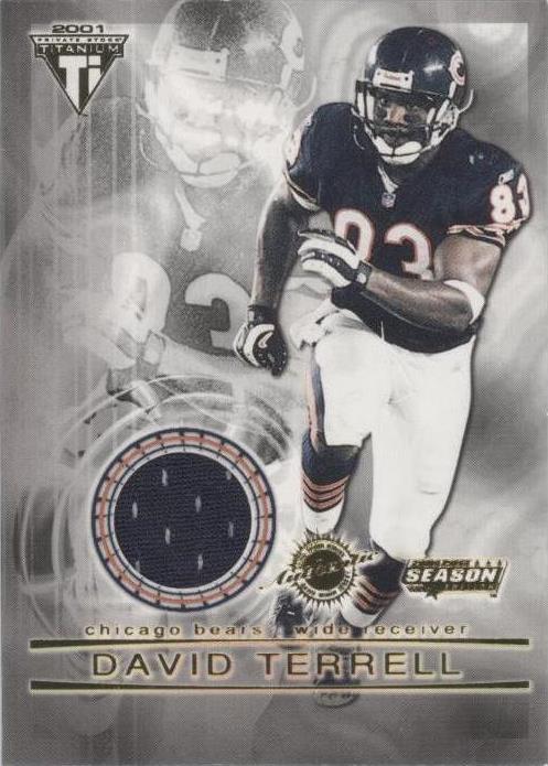 2001 Pacific Private Stock Titanium Postseason David Terrell #24