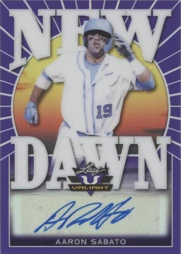 2020 Leaf Valiant - Aaron Sabato #ND-AS1