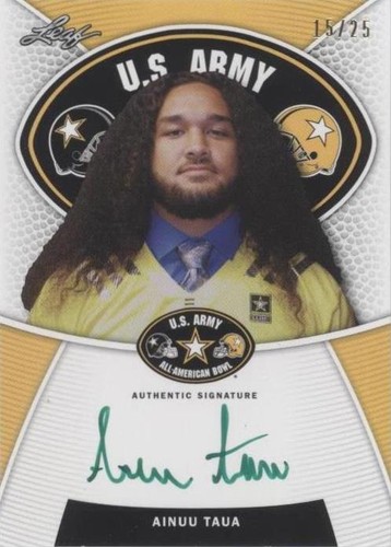 2014 Leaf U.S. Army All-American Bowl Ainuu Taua #TA-AT1