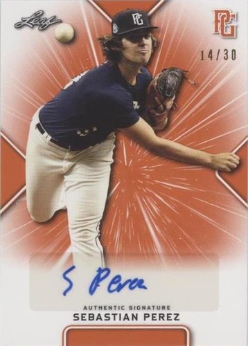 2021 Leaf Perfect Game National Showcase - Sebastian Perez #BA-SP1