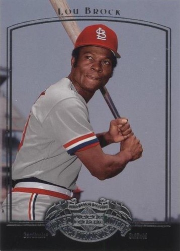 2005 Upper Deck Past Time Pennants - Lou Brock #52