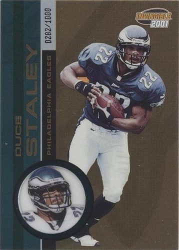 2001 Pacific Invincible Duce Staley #188