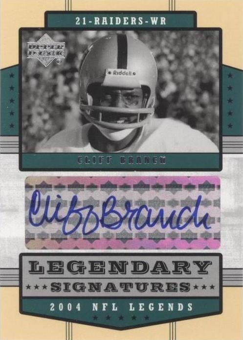 2004 Upper Deck NFL Legends Cliff Branch #LS-CB