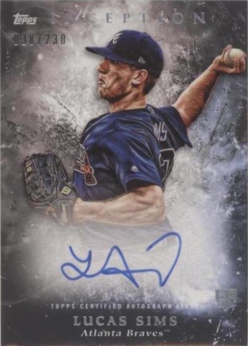 2018 Topps Inception - Lucas Sims #RES-LS