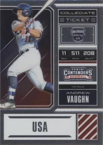 2018 Panini Elite Extra Edition - Andrew Vaughn #USA-AV
