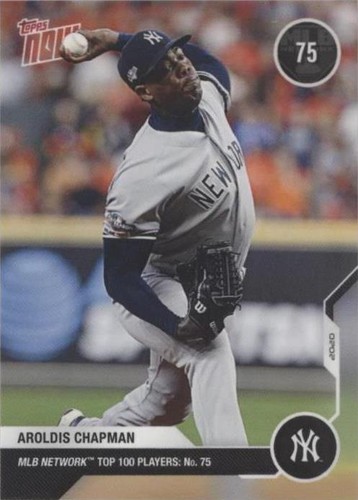 2020 Topps Now MLB Network Top 100 Players - Aroldis Chapman #MN75