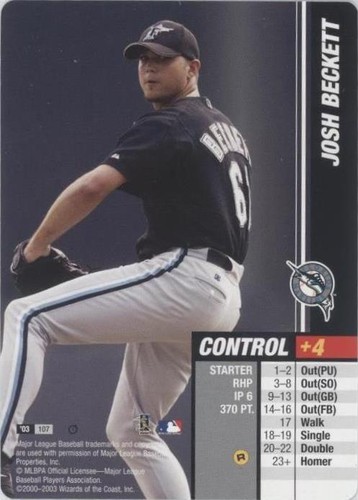 2003 MLB Showdown Trading Deadline - Josh Beckett #107