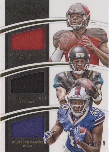 2015 Panini Immaculate Collection Jameis Winston Karlos Williams Rashad Greene #ITJ-FSU