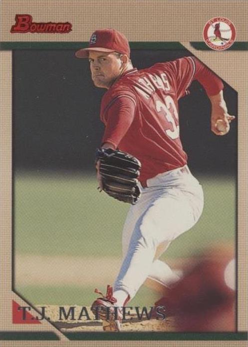 1996 Bowman - T.J. Mathews #255