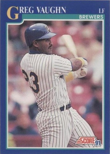 1991 Score - Greg Vaughn #528