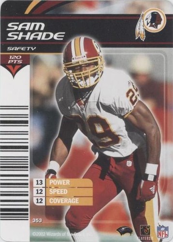 2002-03 NFL Showdown Sam Shade #353