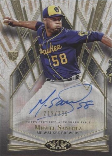 2022 Topps Tier One - Miguel Sanchez #BOA-MS