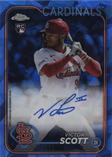 2024 Topps Chrome Update Series Sapphire Edition - Victor Scott II #USA-VS
