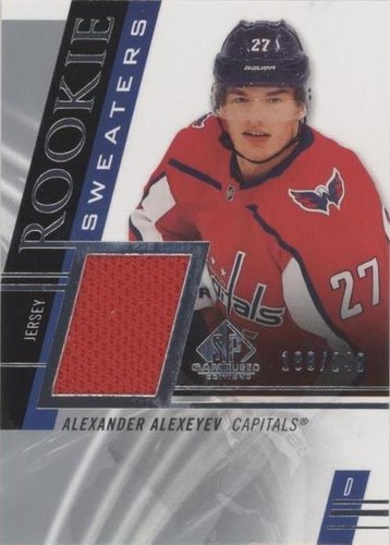 2020-21 Upper Deck SP Game Used - Alexander Alexeyev #RS-AA