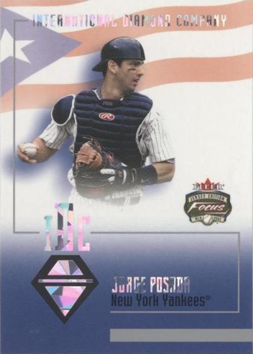 2002 Fleer Focus Jersey Edition - Jorge Posada #3 IDC