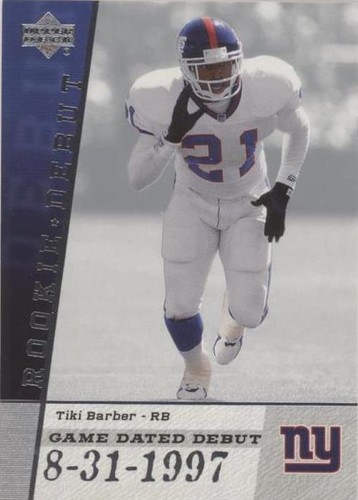 2006 Upper Deck Rookie Debut Tiki Barber #GDD-TI