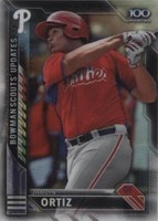 2016 Bowman Chrome - Jhailyn Ortiz #BSU-JO