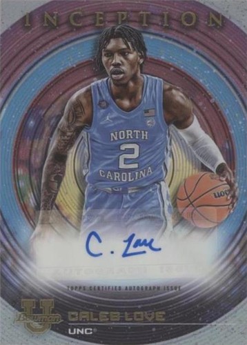 2022-23 Bowman Inception University - Caleb Love #BIA-CLE