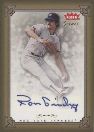 2004 Fleer Greats of the Game - Ron Guidry #GBA-RG