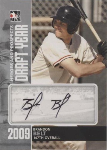 2011 In the Game Heroes and Prospects - Brandon Belt #DY-BB