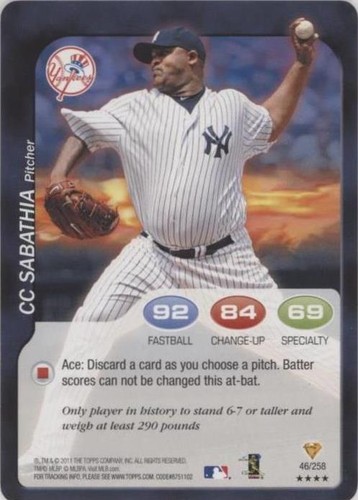 2011 Topps Attax - C.C. Sabathia #46