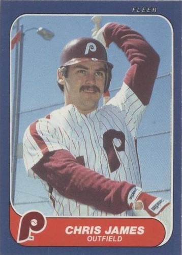 1986 Fleer Update - Chris James #U-55