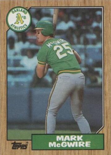 【18％OFF】 MARK TOPPS 1987 MCGWIRE CIRCLE BLUE #366 CARD ROOKIE ERROR スポーツ選手