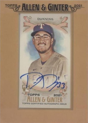 2021 Topps Allen & Ginter's - Dane Dunning #FMA-DD