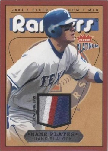 2004 Fleer Platinum - Hank Blalock #NPN/HB