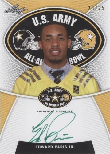 2014 Leaf U.S. Army All-American Bowl Edward Paris Jr. #TA-EP1