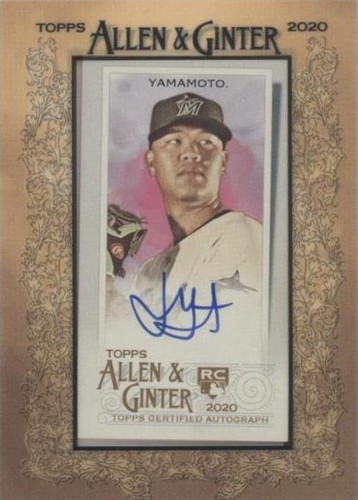 2020 Topps Allen & Ginter's - Jordan Yamamoto #MA-JY