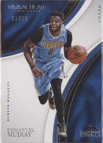 2016-17 Panini Immaculate Collection - Emmanuel Mudiay #30