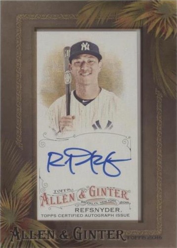 2016 Topps Allen & Ginter - Rob Refsnyder #AGA-RR