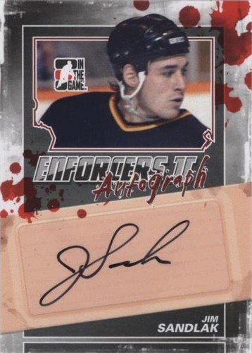 2013-14 In the Game Enforcers II - Jim Sandlak #A-JS