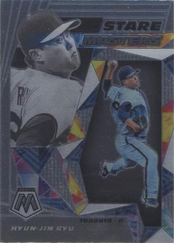 りゅーじん 2021 PANINI MOSAIC hyun-jin ryu red reactive holo prizm card