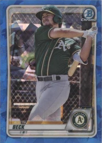 2020 Bowman Chrome Sapphire Edition - Austin Beck #BCP-16
