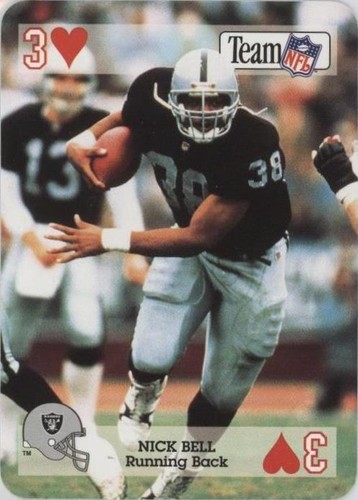 1992 Sport Decks Team NFL Star Cards Playing Cards Nick Bell #3H