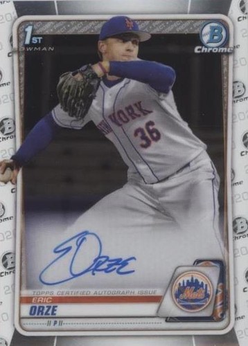2020 Bowman Draft - Eric Orze #CDA-EO