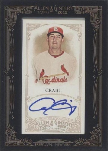 2012 Topps Allen & Ginter's - Allen Craig #AGA-AC