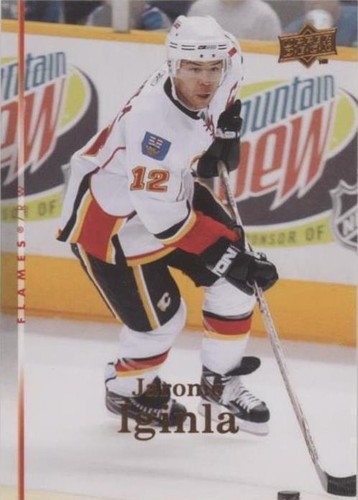 JAROME IGINLA 08/09 UD Upper Deck Hat Trick Heroes Calgary