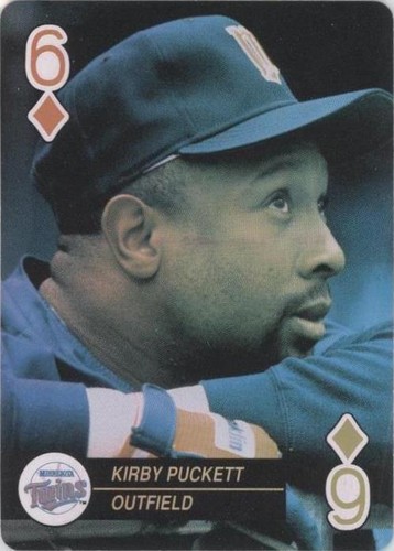 1992 U.S. Playing Card Baseball Aces - Kirby Puckett #6D
