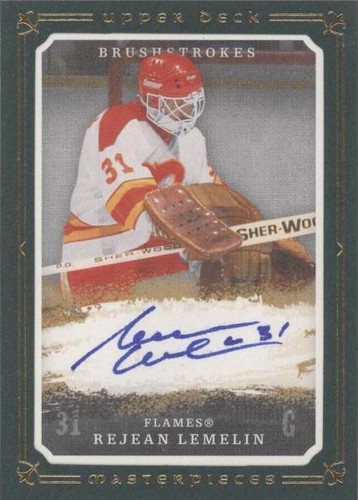 2008-09 Upper Deck Masterpieces - Rejean Lemelin #MB-RL