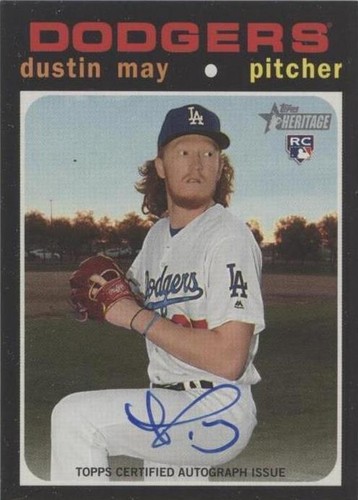 2020 Topps Heritage - Dustin May #ROA-DM