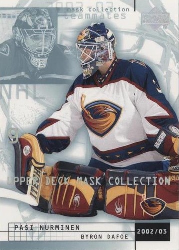 2002-03 Upper Deck Mask Collection - Byron Dafoe Pasi Nurminen #7
