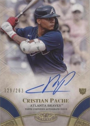 2021 Topps Tier One - Cristian Pache #BOA-CP