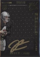 2014 Panini Black Gold Derek Carr #SR-DC