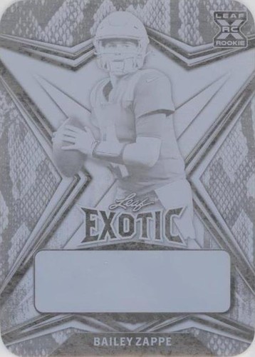 2022 Leaf Exotic Bailey Zappe #BA-BZ1