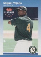 2002 Fleer Platinum - Miguel Tejada #20