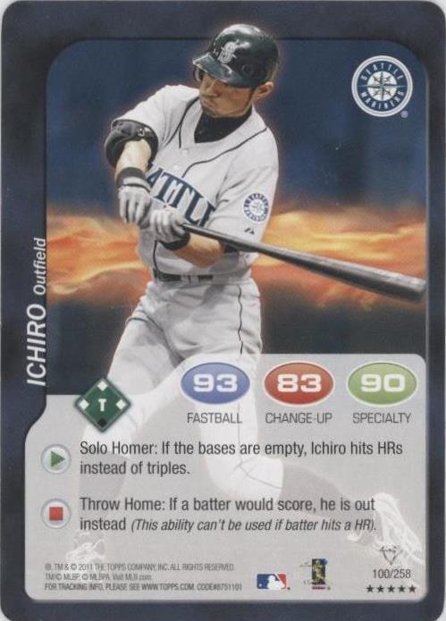 Topps Ichiro Suzuki 2011 Season Baseball Sports Trading